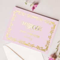 Pink Mabrook Sie sind verheiratet Gruß
