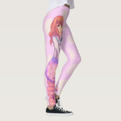 Pink Macaron Girl Leggings (Rechts)
