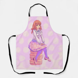 Pink Macaron Girl Schürze