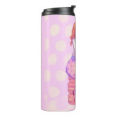 Pink Macaron Girl Thermosbecher (Nach links gedreht)