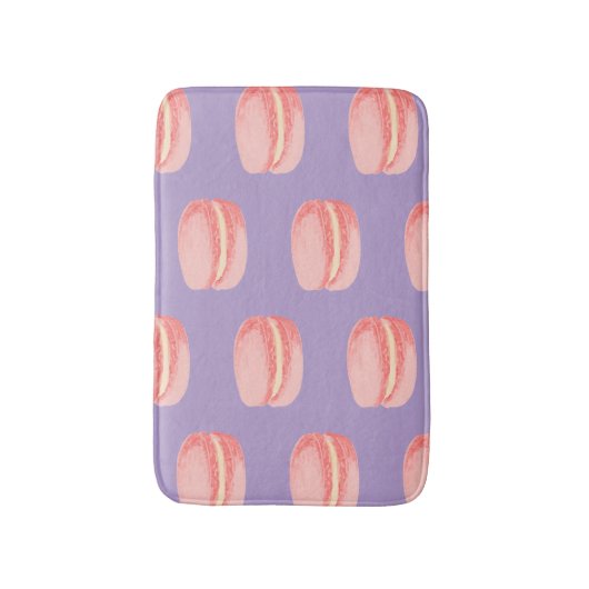 Pink Macaroons Badematte (Vorderseite Vertikal)