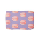 Pink Macaroons Badematte (Vorderseite)