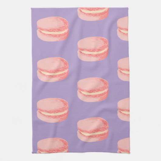 Pink Macaroons Geschirrtuch (Vertikal)