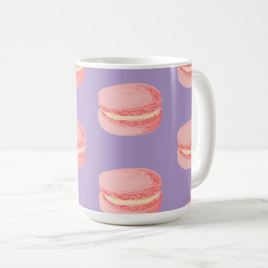 Pink Macaroons Kaffeetasse (VorderseiteRechts)