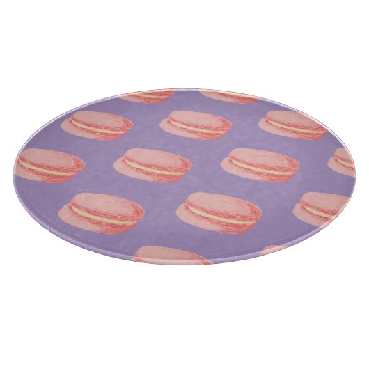 Pink Macaroons Schneidebrett (Ecke)