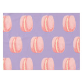 Pink Macaroons Tischdecke (Vorderseite (Horizontal))