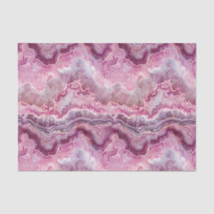 Pink Macro Agate Stone Look Seidenpapier