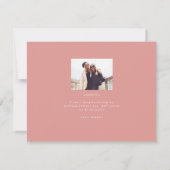 Pink mädchenhafte Aquarellgetränke Brautjungfrau Einladung (Rückseite)