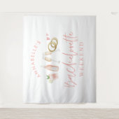 Pink mädchenhafte Bachelorette-Wochenende Wandteppich (Vorderseite)