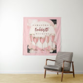 Pink mädchenhafte Bachelorette-Wochenende Wandteppich (Beispiel)