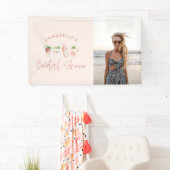 Pink mädchenhafte Drinks Junggeselinnen-Abschied F Banner (Insitu)
