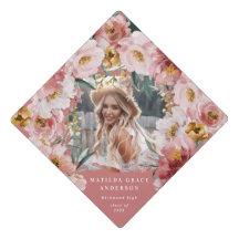 Pink mädchenhafte Foto Graduierungsparty graduati