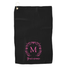 Pink mädchenhafte Monografie mit Ihrem Namen