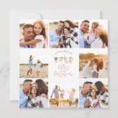 Pink mädchenhafte Wasserfarbe 50 und fabelhafter G Einladung (Vorderseite)