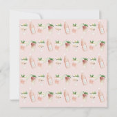 Pink mädchenhafte Wasserfarbe 50 und fabelhafter G Einladung (Rückseite)