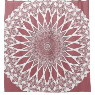 Pink Madder Tristyns Mandala Duschvorhang