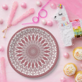 Pink Madder Tristyns Mandala Pappteller (Party)