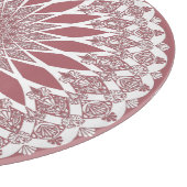 Pink Madder Tristyns Mandala Schneidebrett (Ecke)