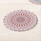 Pink Madder Tristyns Mandala Untersetzer (angewinkelt)