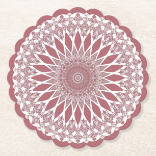 Pink Madder Tristyns Mandala Untersetzer