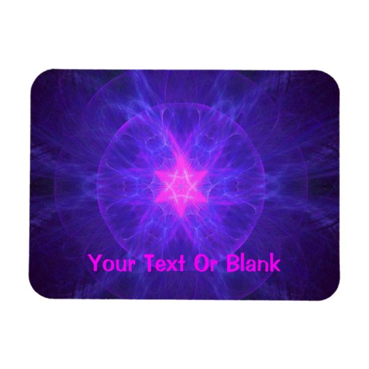 Pink Magen David Magnet (Horizontal)