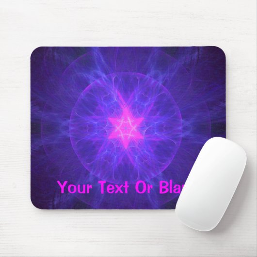 Pink Magen David Mousepad (Mit Mouse)