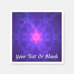 Pink Magen David Serviette