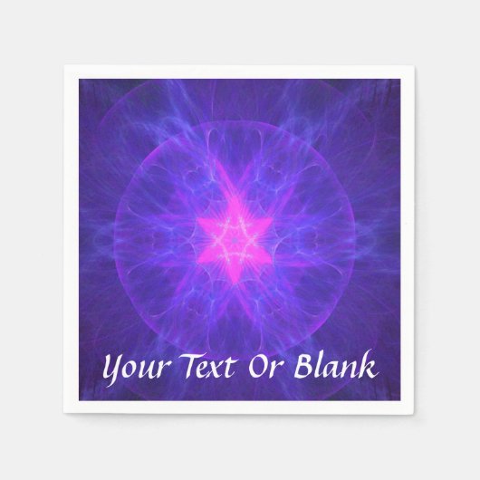 Pink Magen David Serviette (Vorderseite)