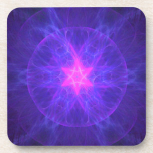 Pink Magen David Untersetzer