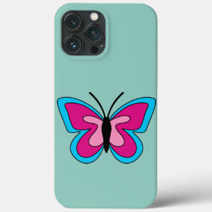 Pink Magenta Blue Butterfly Case-Mate iPhone Hülle