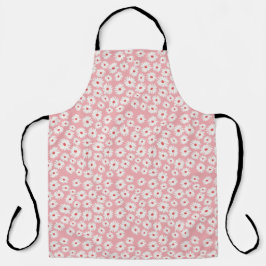 Pink magenta daisy flower pattern schürze