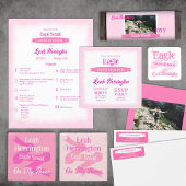 Pink & Magenta Eagle Ehrengerichtsprogramm Flyer
