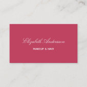 Pink magenta Foto qr elegant Visitenkarte (Vorderseite)