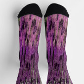 Pink Magenta Funky Camouflage Abstrakt Socken (Oben)