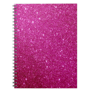 Pink Magenta-Glitzer individuell angepasst Notizblock