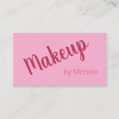 Pink Magenta Makeup Artist Appointing Card Terminkarte (Vorderseite)