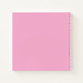 Pink Magenta Modernes Gästebuch für Hochzeiten Notizblock (Rückseite)