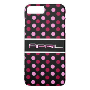 Pink magenta polka dot pattern Case-Mate iPhone hülle