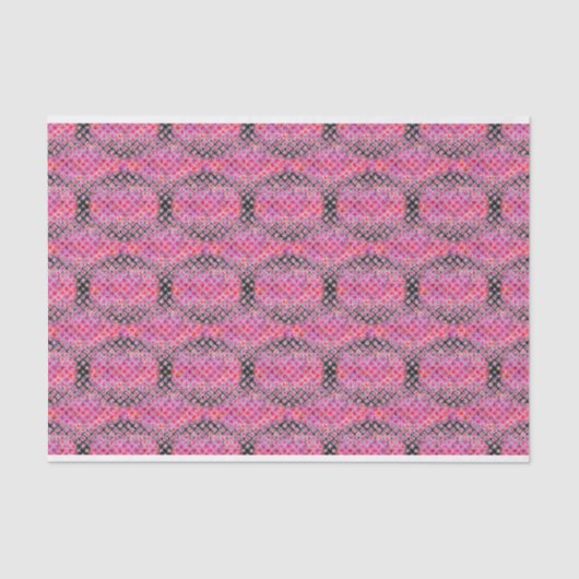 Pink Magenta Splash Bricks Muster Seidenpapier (Vorderseite)