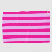 Pink & Magenta Streifen Muster Golfhandtuch (Horizontal)