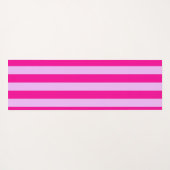 Pink & Magenta Streifen Muster Yogamatte (Rückseite (Horizontal))