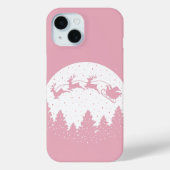 Pink Magic Christmas Case-Mate iPhone Hülle (Rückseite)