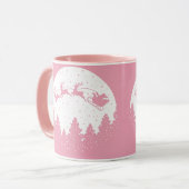 Pink Magic Christmas Tasse (Vorderseite Links)