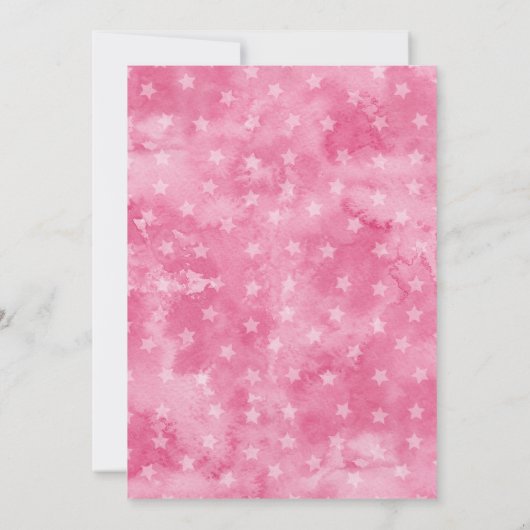 Pink Magic Geburtstagsparty Einladung (Rückseite)