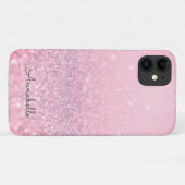 Pink Magic Glitzer Case-Mate iPhone Hülle (Rückseite (Horizontal))