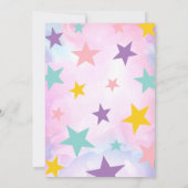 Pink Magic Show Geburtstag Einladung (Rückseite)