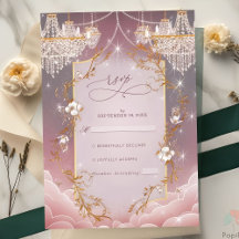 Pink Magical Golden Accent Wedding