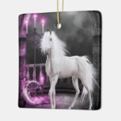 Pink Magical Unicorn Keramikornament (Links)