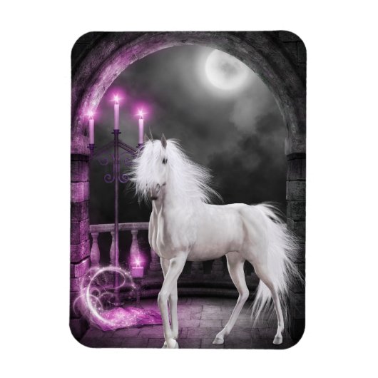 Pink Magical Unicorn Magnet (Vertikal)