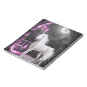 Pink Magical Unicorn Notizblock (Rotiert)